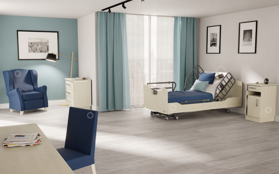 Chambre aubance sur socle 2 es