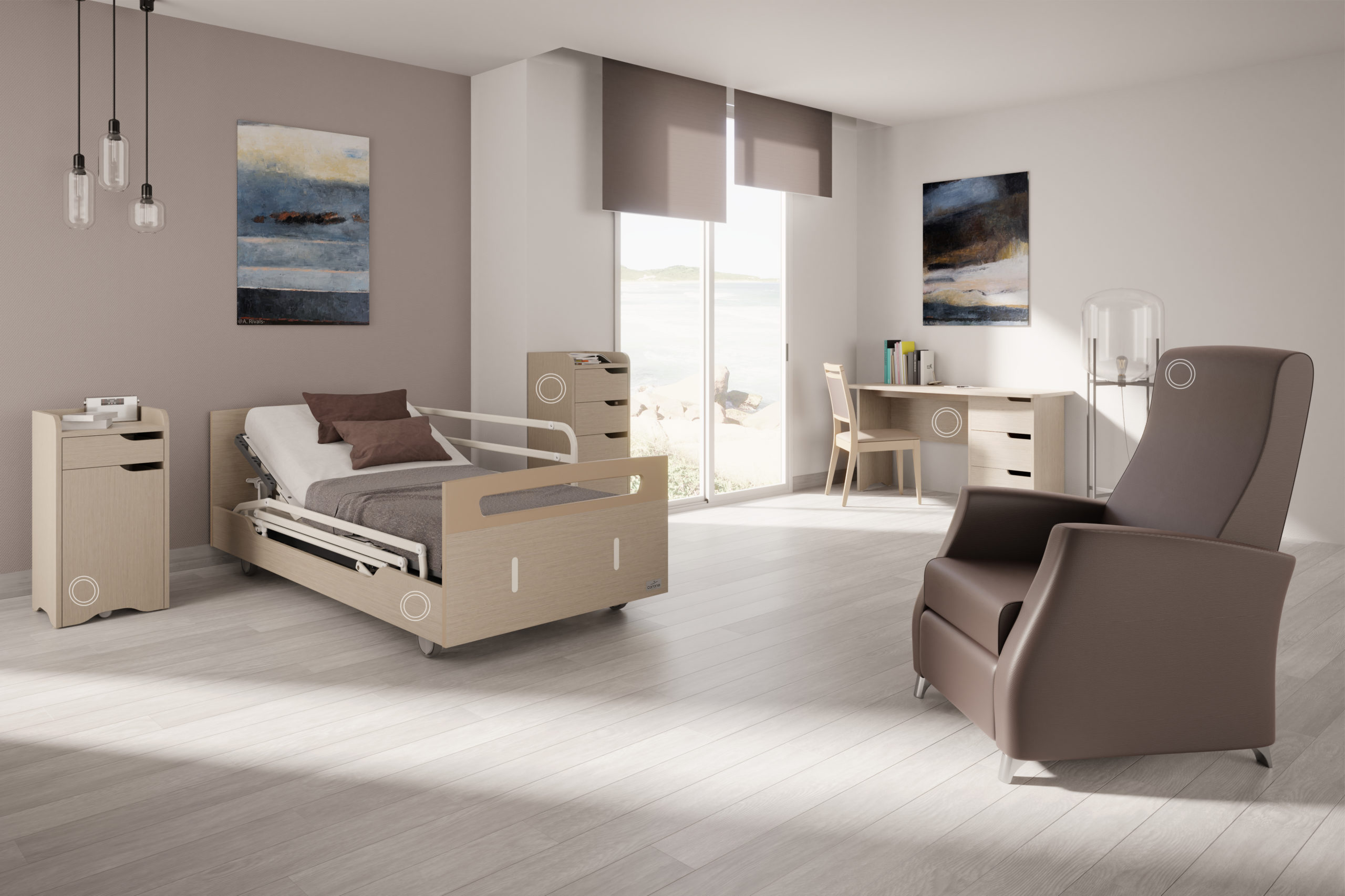 Chaise de chambre médicale Circé